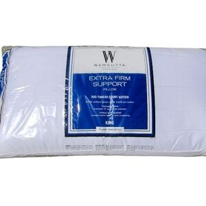 New Wamsutta Extra Firm Support For Better Head And Neck Position King Pillow.